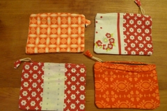 Pochettes indiennes en tissus