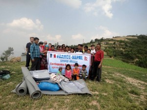 Aide d'urgence au Népal
